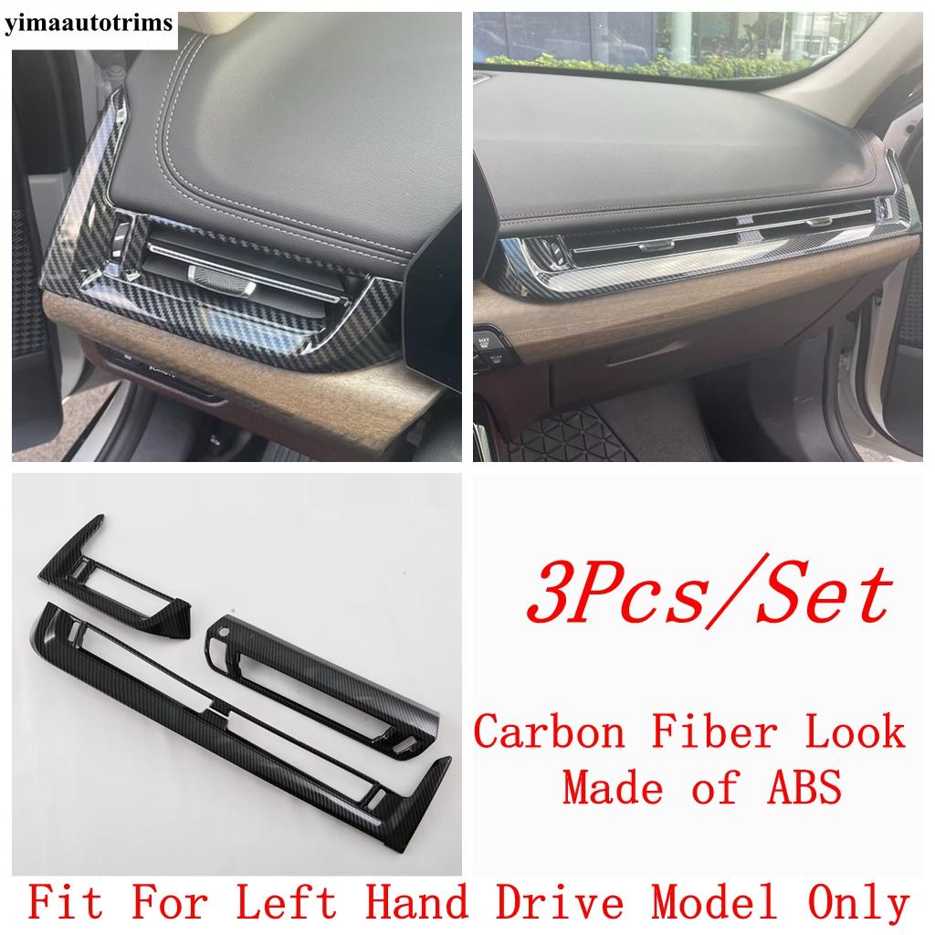 

Center Control Dashboard Panel Strip Decoration Cover Trim Carbon Fiber Accessories For BMW X1 iX1 U11 X2 iX2 U10 2024 2025 For Left Hand Drive