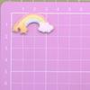 100pcs Kawaii Rainbow Cloud Flatback Charms Glitter Resin Cabochon  Embellishments DIY Scrapbooking Supplies