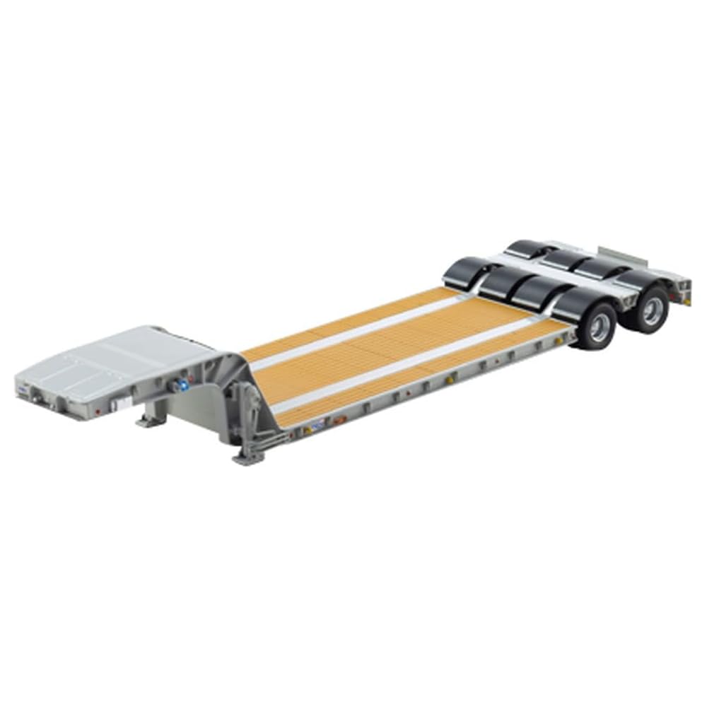 Kyosho Original 1/43 Scale Nippon Trex Heavy Equipment Transport Semi-Trailer, Gray, Finished Product