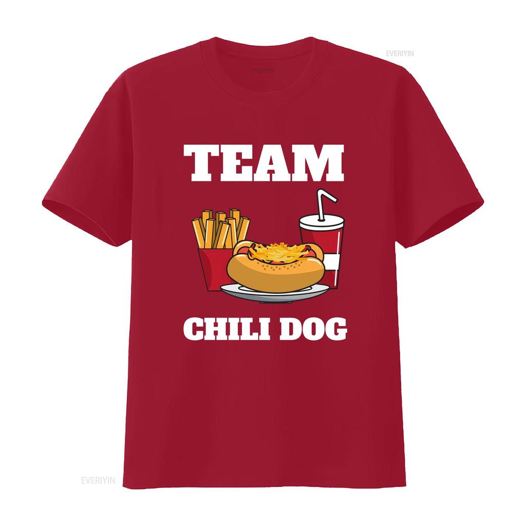 Chili Dog And Hot Unisex Con Carne Foodtruck T shirt vintage Washed Comfortable fashion homme Soft Stylish Slightly graphic Unisex