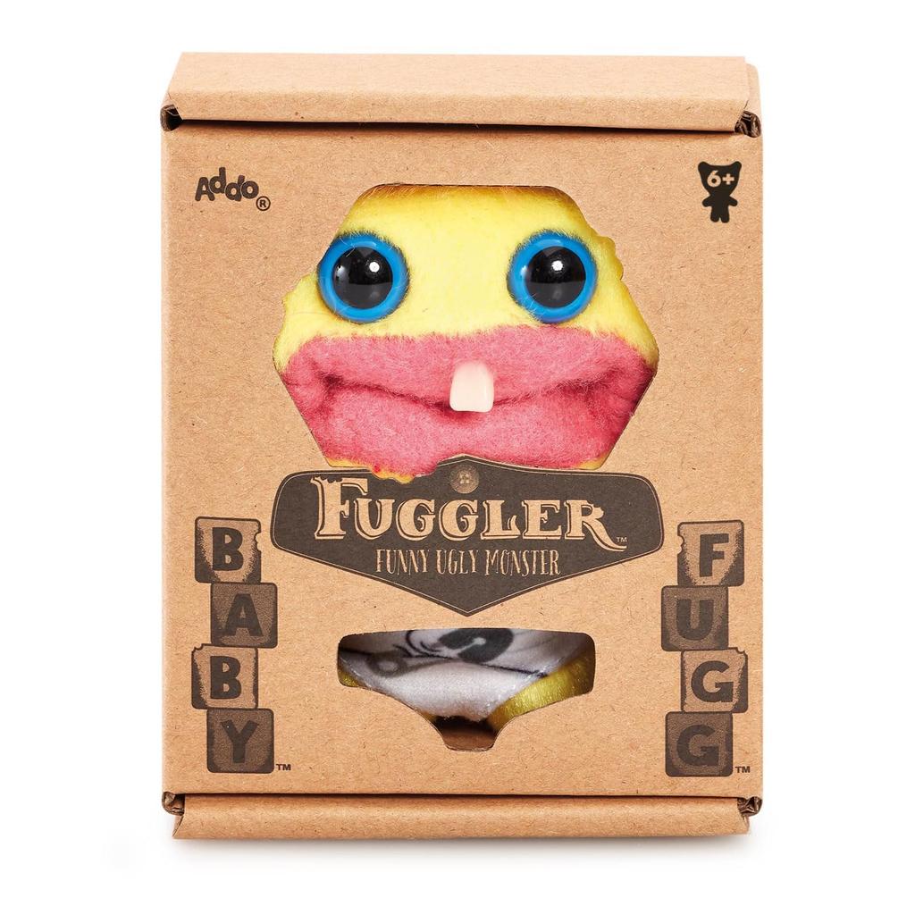 Fuggler Baby Fugg S1 Yellow Grin Grin Plush Toy Authentic - Mascot,
