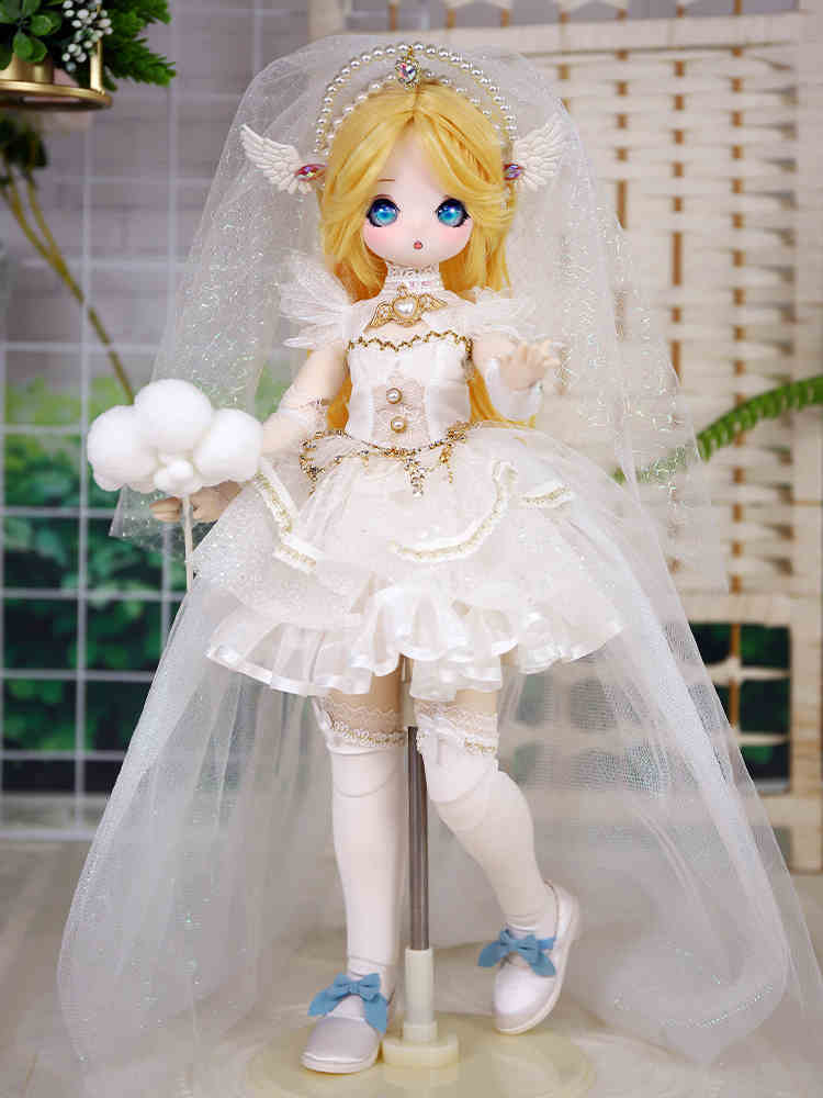 Official Dream Fairy 1/4 Kawaii 16 Inch Ball Jointed Doll Full Set With Student Uniform Bjd Msd Diy Collection Toy Girls