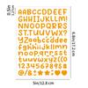10PCS Letter Sticker Hand Account Black Body Storage Tank Item Identification Envelope Plan Book Decorative Letter Sticker