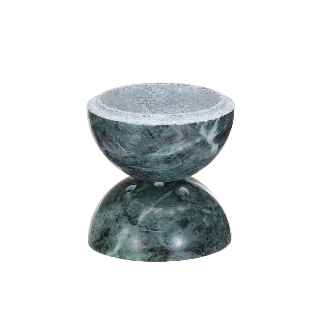 Uxcell Marble Incense Burner with Cone Shape, Perfect for Incense Sticks and Cones, Ideal for Meditation, Yoga, and Spa Use, Green