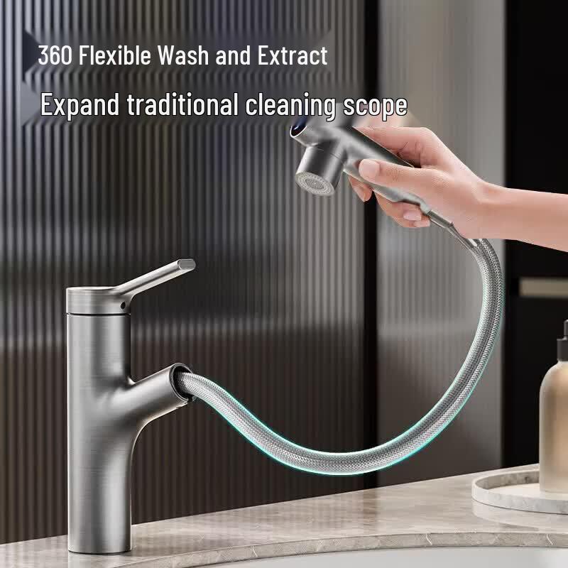 Jomoo Digital Display Pull-Out Basin Faucet