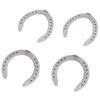 4-teiliges Hufeisen-Set aus Aluminiumlegierung, Reitwerkzeug, Ausrüstung, Zubehör, Typ 5