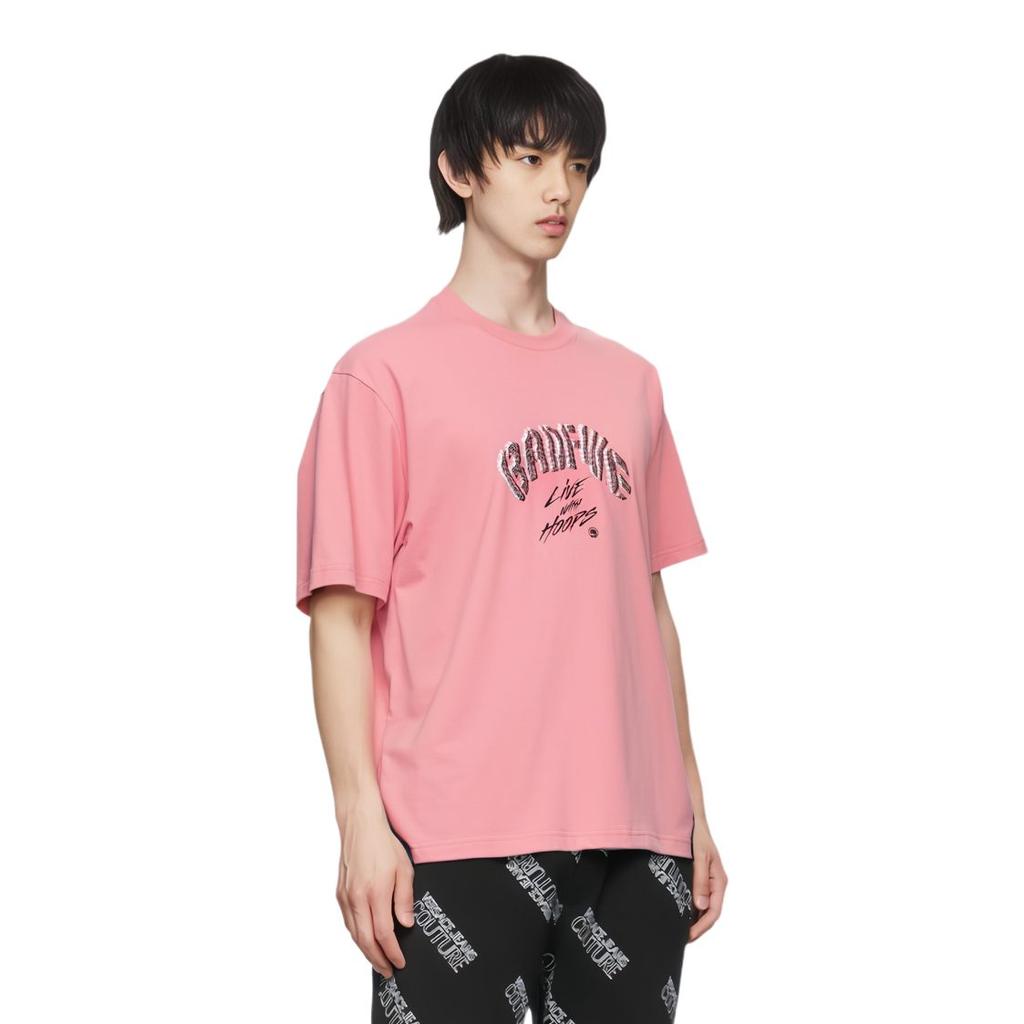 Li Ning BADFIVE T Shirt Men's Apricot Pink AHSU427-6