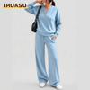 Women's Fashion Casual Long Sleeve V Neck Pants Suits