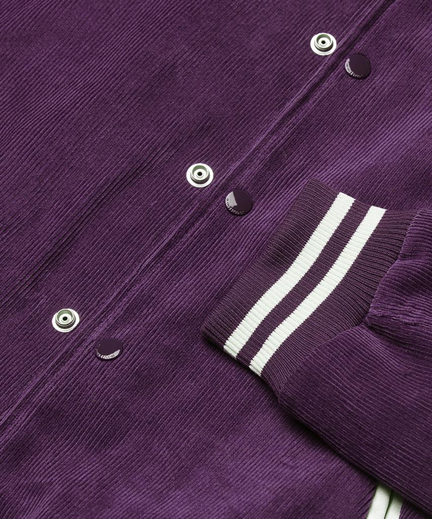 Rollingstudios Corduroy Varsity Jacket Purple