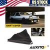 Black PVC LeatherRed Stitch ManualAuto Gear Shift Knob Shifter Boot Cover