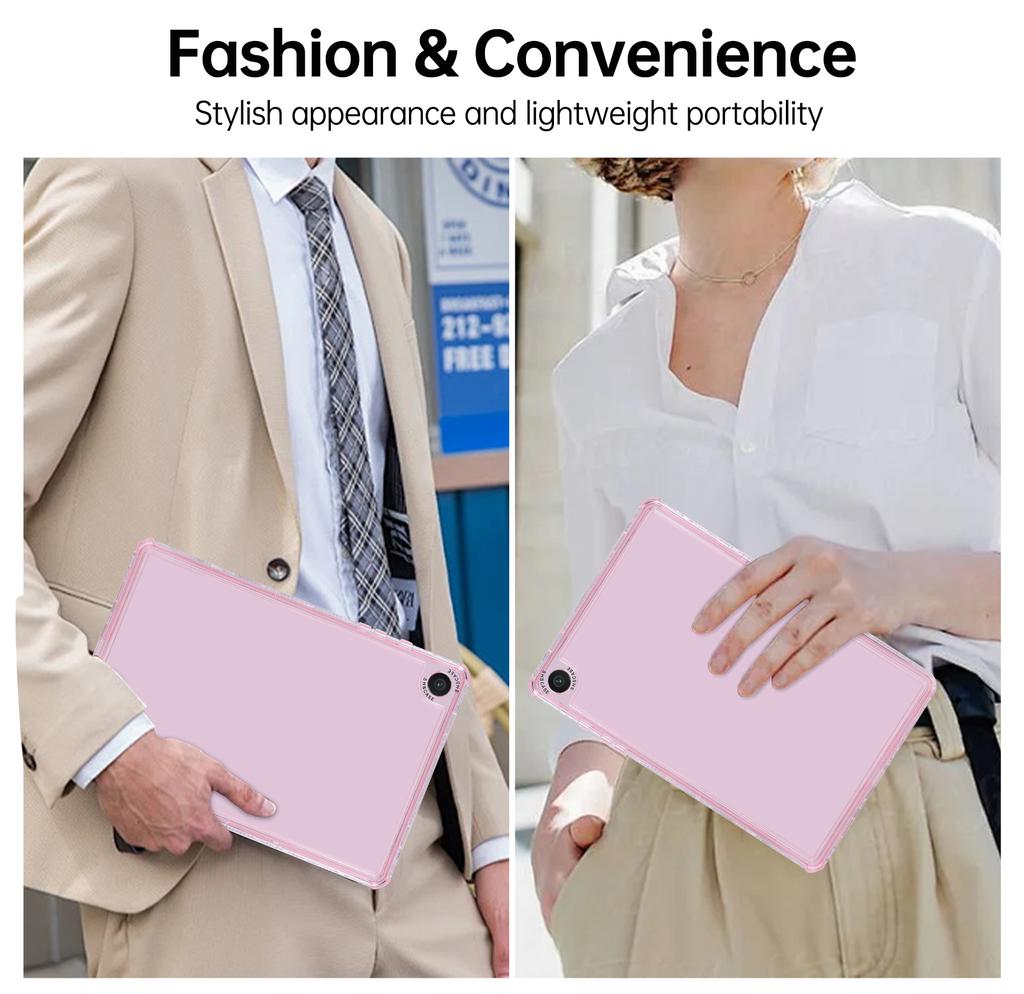 Für Samsung Galaxy Tab A9+ Klare Hülle 3 in 1 PC+TPU Stoßfeste Tablet-Hülle