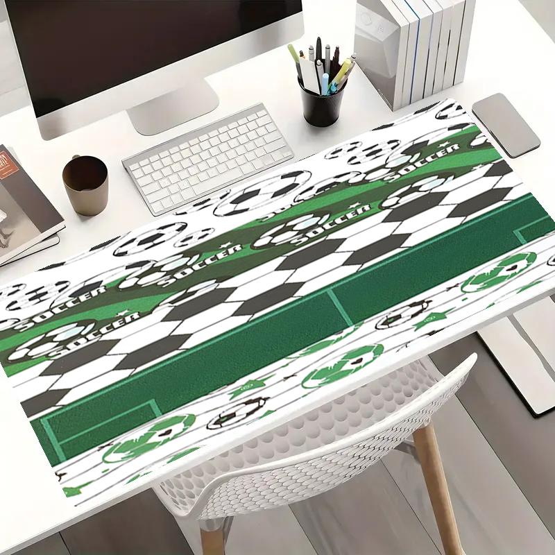 Soccer Theme Mouse Pad, Non Slip Rubber Base, Multifunctional Office & Home Decor, Perfect for Workspace Personalization.