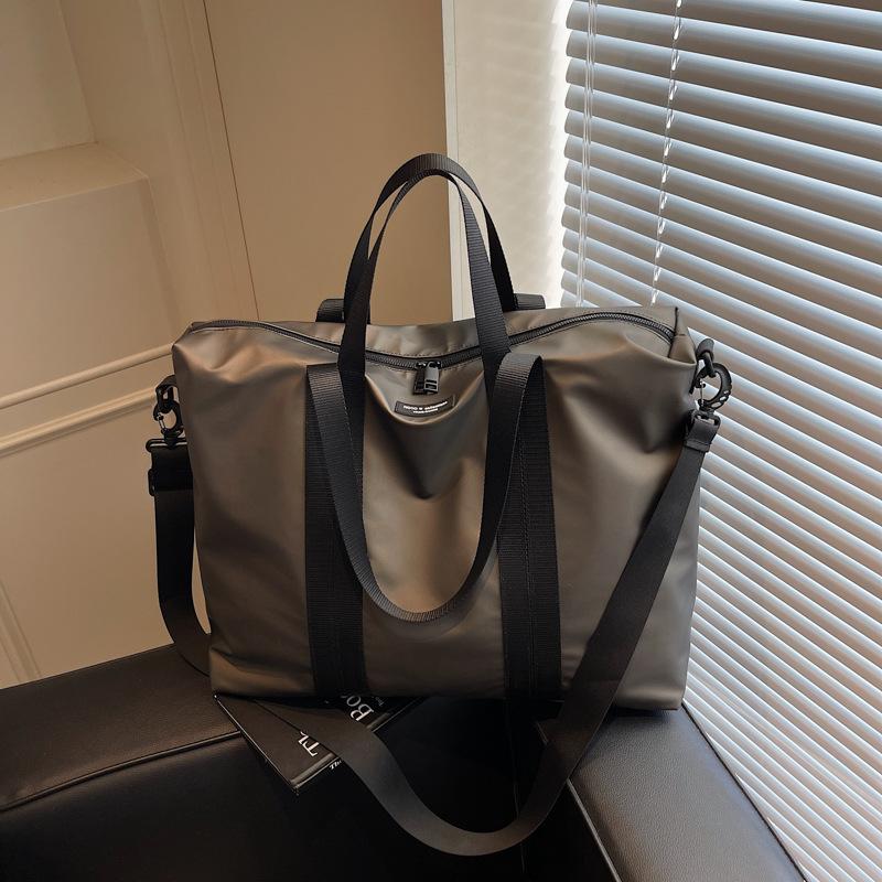 

Сумка ручной клади для коротких поездок, женская, большой вместимости, новая, дорожная сумка для командировок, тканевая, на плечо, мессенджер, для поездок на работу шампанского