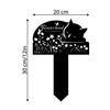 Animal Wrought Iron Floor Silhouette for Outdoor Courtyard and Lawn Decoration