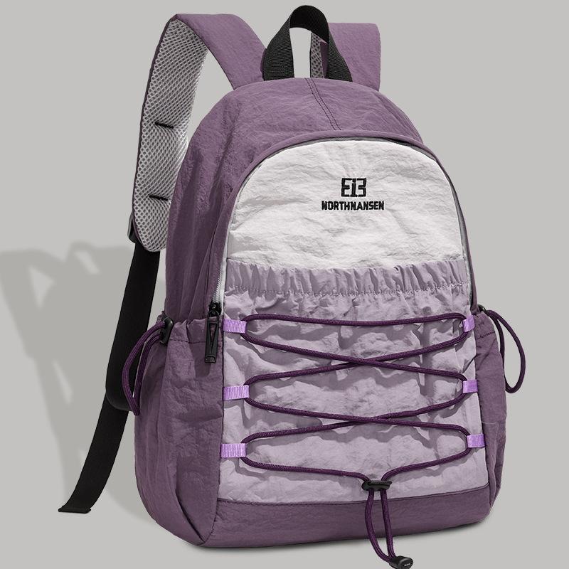 Travel and leisure outdoor backpack light mountaineering bag large capacity ultra-light washed cloth hiking cycling sports backpack