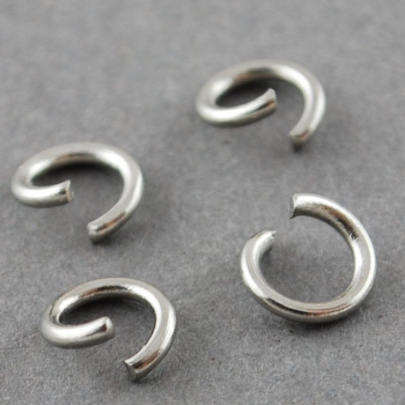 4000Pcs Stainless Steel Jump Rings 4mm 5mm 6mm 7mm 8mm Open Jump Rings Wholesale Jewelry Findings
