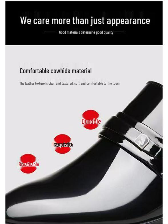 Herren Slipper Formell Schwarz Lederschuhe - Business Casual