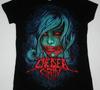 NEW CHELSEA GRIN GIRL FACE BLACK LADY T-SHIRT Unisex NT081 FREE SHIPPING