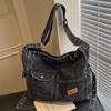 Denim Shoulder Bag Women's 2025 New Fashion Versatile Commuter Bag Commuter Multi-functional Large-capacity Messenger Bag