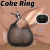 Adjustable Penis Ring Vibrator with 10 Vibration Modes for Delayed Ejaculation Penis Ring with Testicle Massager Couples Set Men's Adult Toy