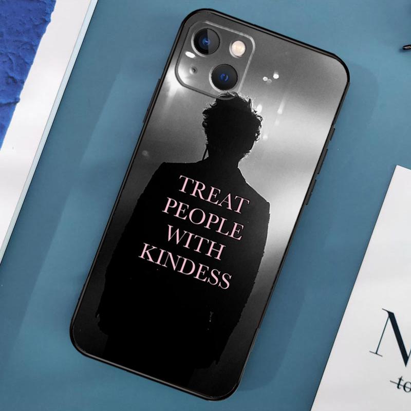 Treat People With Kindness Phone Case For iPhone 15 13 12 11 14 Pro Max Mini X XR XS MAX SE 2020 7 8 Plus Back Cover
