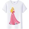 Casual Disney Cartoon Tee Sleeping Beauty Princess Graphics Shirt Women Summer Punk Top Plus Size T-Shirts Clothes Ladies Blouse