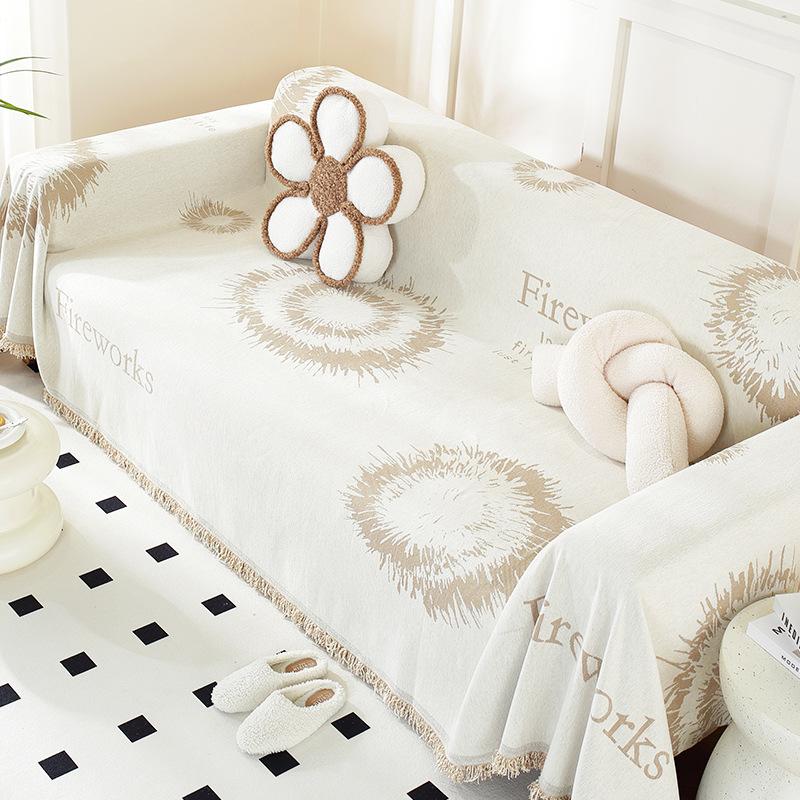 

Чехол для дивана в скандинавском стиле, универсальный чехол, нескользящий чехол для дивана из шенилла, универсальный чехол для дивана Four Seasons 180*130cm