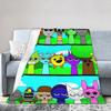 Sprunkis Characters Game Blankets Fuzzy Novelty Breathable Throw Blankets for Chair Covering Sofa Spring/Autumn