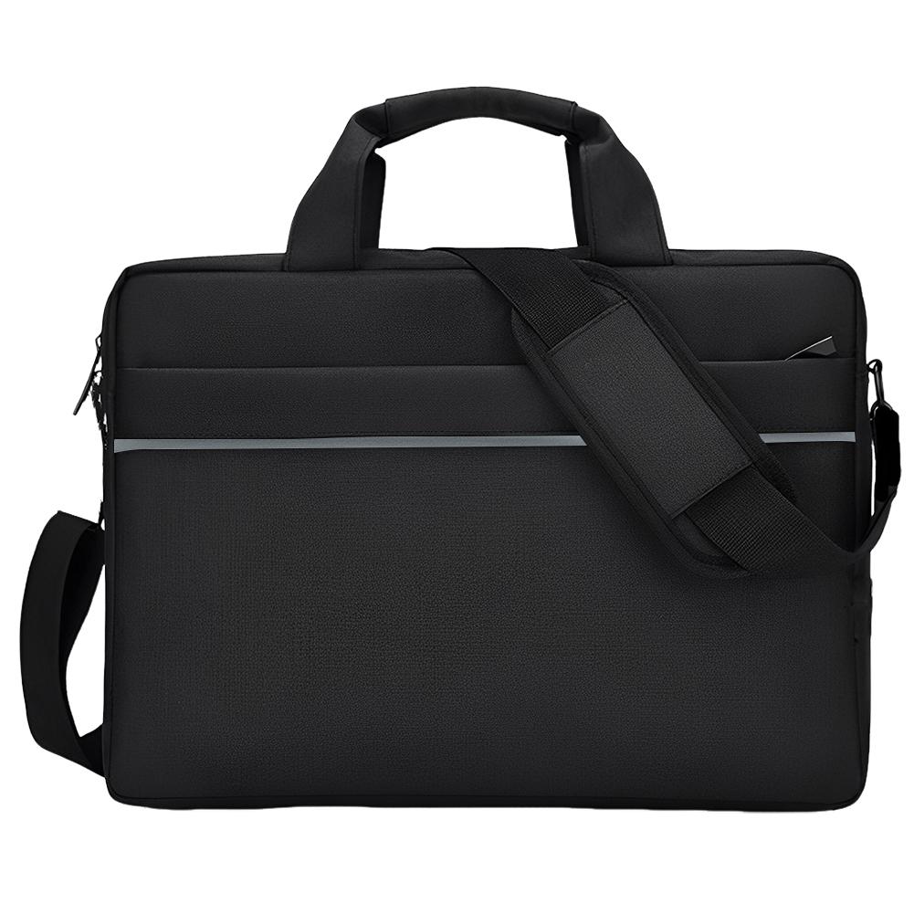 Laptop Carrying Case Shockproof Nylon Laptop Handbag Waterproof Computer Cover Bag 3 Compartments Laptop Protective Bag