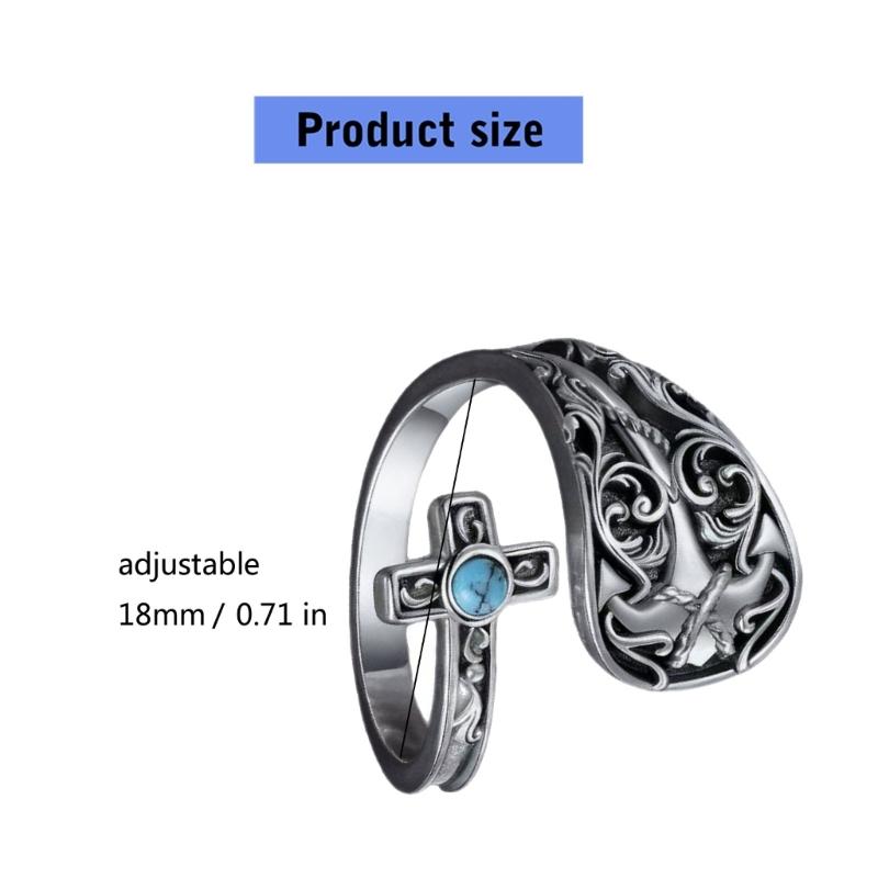 Elegant Finger Rings Party Accessories Geometric Crosses Weddings Rings Zinc Alloy Texture for Fashion Casual Looks