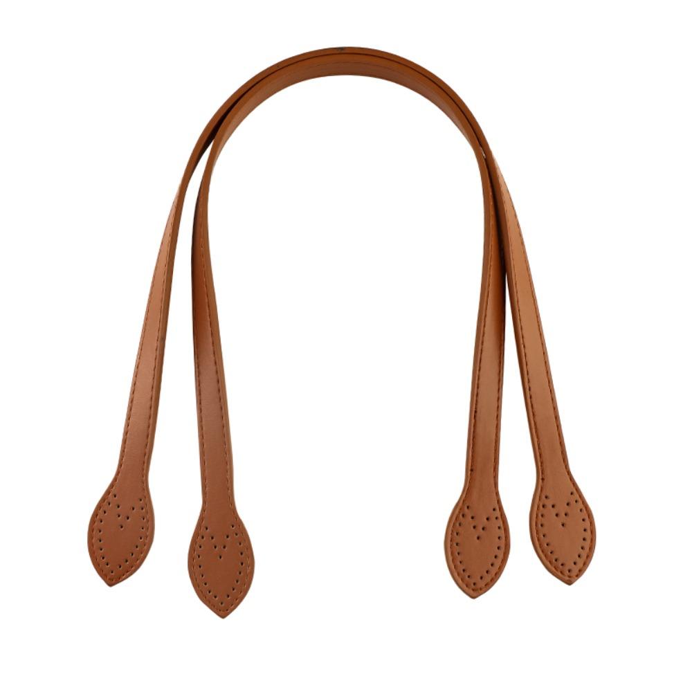 2Pcs Portable PU Leather Shoulder Bag Strap Replacement Core Stitching Bag Belt Detachable Handbag Band Handle Bag Accessories