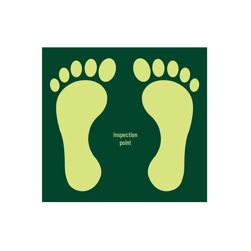 Industrial Inspection Point Floor Sticker