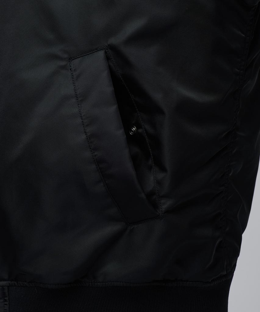 Musinsa Standard Oversized Collarless Ma-1 Bomber Jacket [Black]