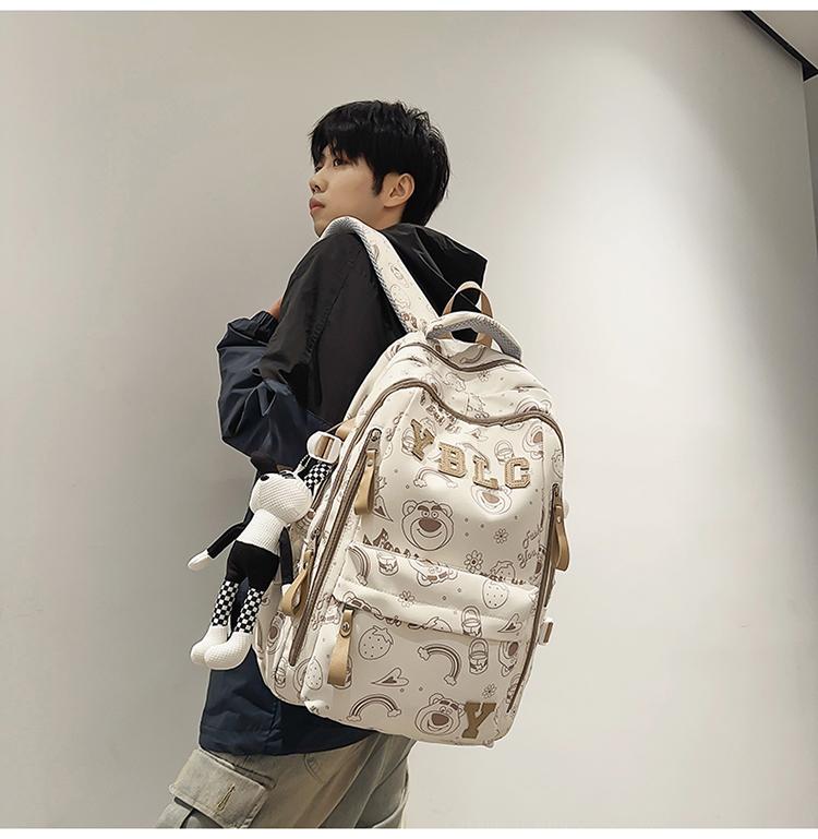 Mochila Impresa de Gran Capacidad para Estudiantes: Bolsa Versátil para Viajes y Ordenador para Adolescentes y Adultos