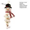 Kit Fai da Te Gancio per Porta Pupazzo di Neve all'Uncinetto Fatto a Mano, Set Decorativo Stagionale Invernale per Decorazione Parete di Natale, Finestra, Festa di Capodanno