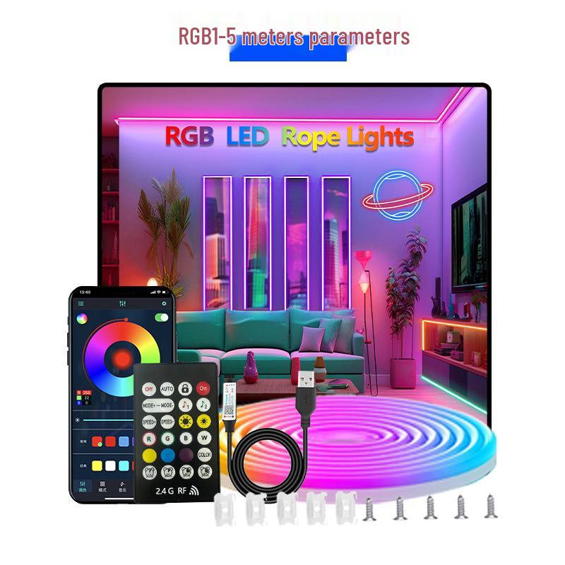 

USB RGB Силиконовая Светодиодная Лента Dreamcolor - Bluetooth Музыка DIY Атмосферный Бар
