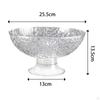 Footed Fruit Bowl Dessert Display Stand with Draining Holes Base Tray Snacks Basket for