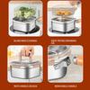Kitchen Frying Pan Spillproof Deep Fryer Strainer Basket Set for Commercial Home Camping Beach Travel Hiking Dining Room