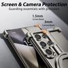 For Samsung Galaxy S25 S24 Ultra Plus Galaxy Metal Bumper Ring Stand Magnetic Phone Case With Finger Ring Holder Phone Cover