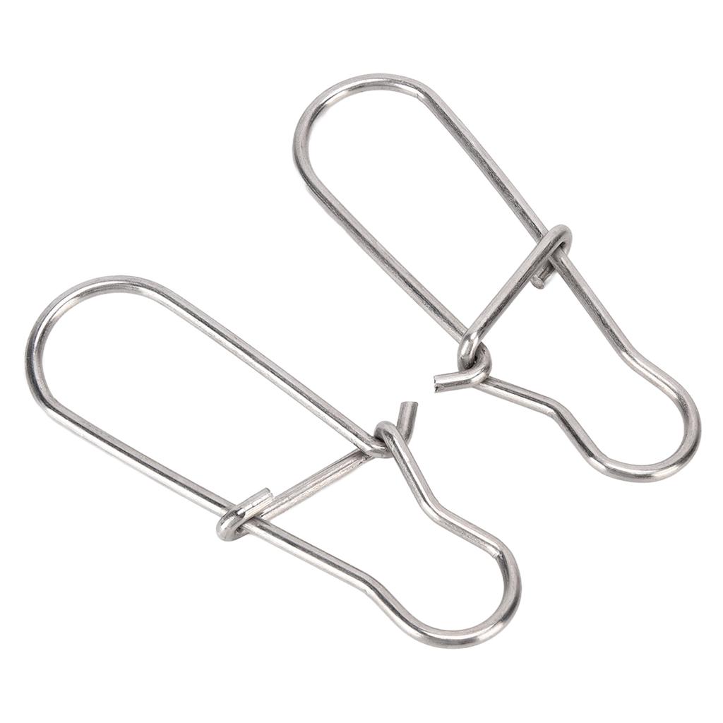 2 Stück Angelclips Edelstahl Übergröße Verstärkte Stifte Angelzubehör Zubehör für Groß