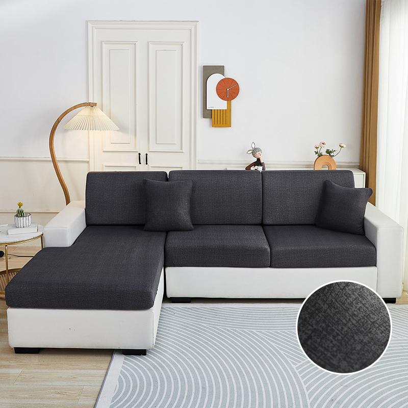 Stretch Sofa Seat Cushion Cover Furniture Protector Slipcover Sofa Covers for Living Room Soft Flexibility with Elastic Bottom