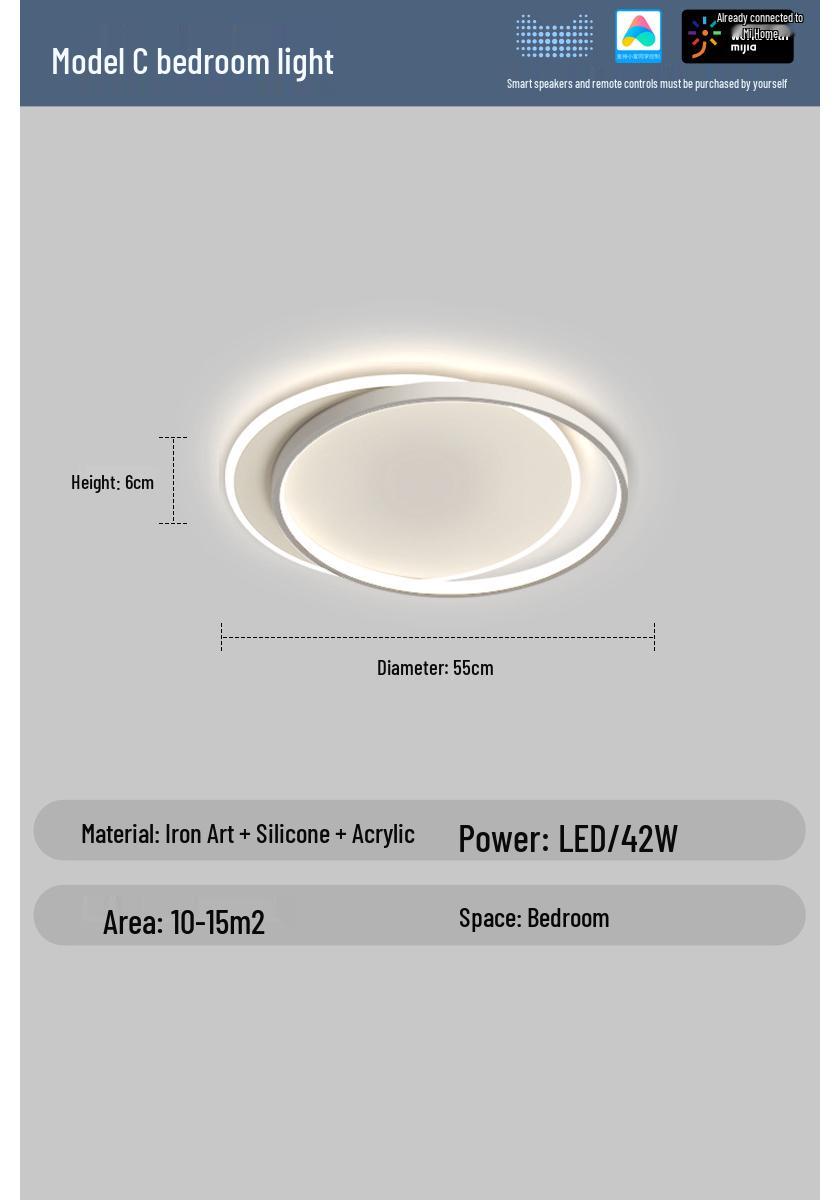 Modern Minimalist Smart Ceiling Light for Living Room - Mijia Home Lighting Package