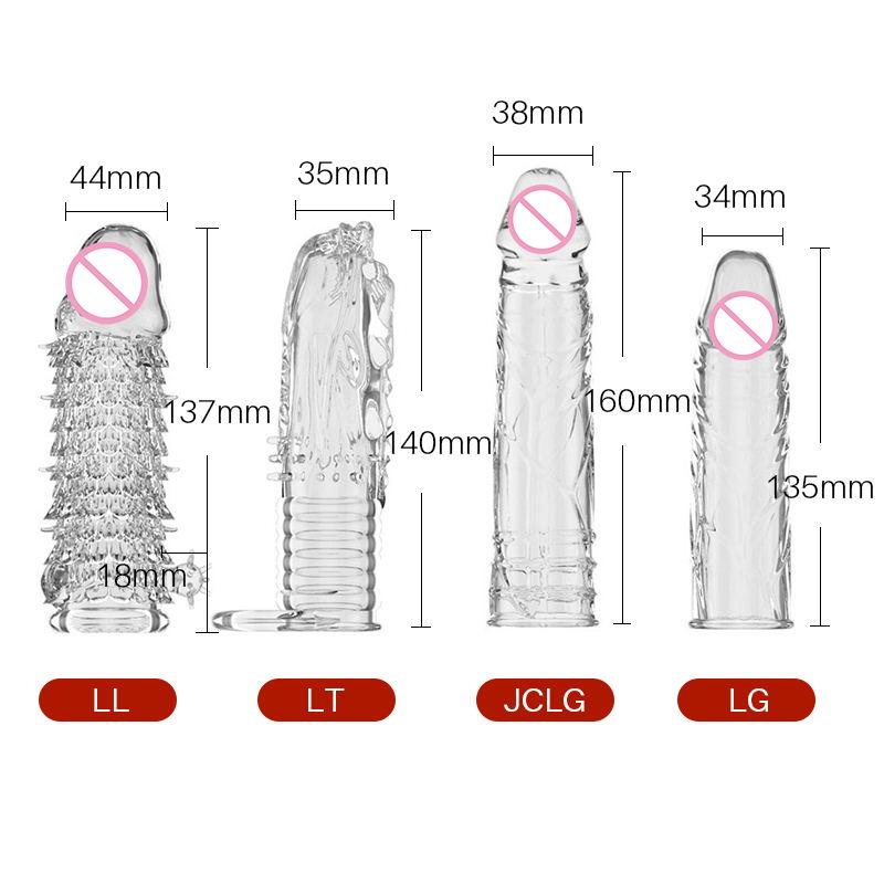 Fish Scales Condoms Penis Extension Sleeves Delay Ejaculation Reusable Spike Condoms Blocking Penis Sleeve
