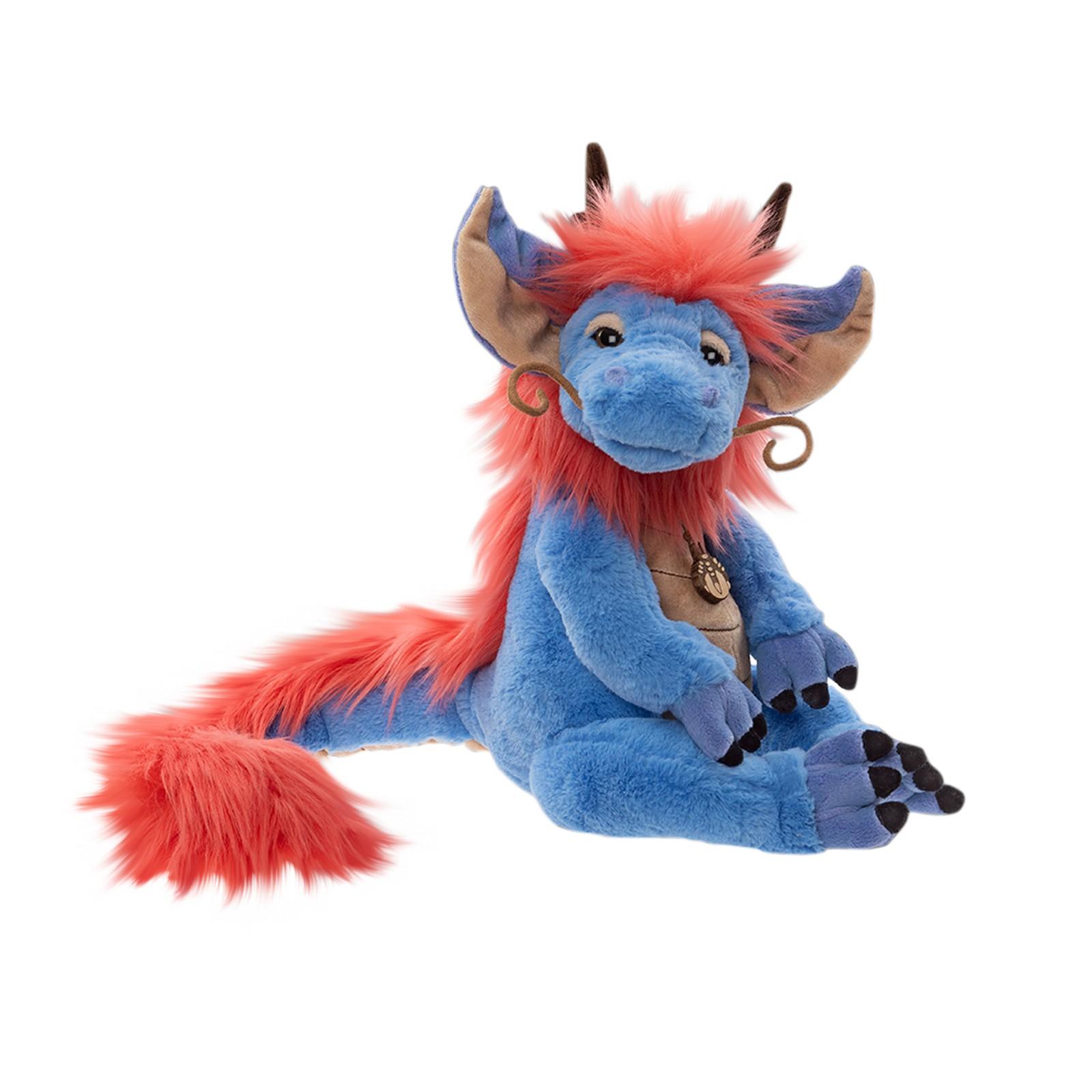 

Cutesitting Figure, Furry Salamander, Axolotl, Giant Salamander, Plush Toy Doll. One Size синий