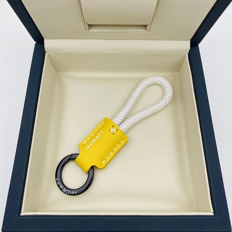 Handmade Leather Car Key Chain Pendant, Exquisite and Simple, Personalized Key Chain Rope for Men and Women