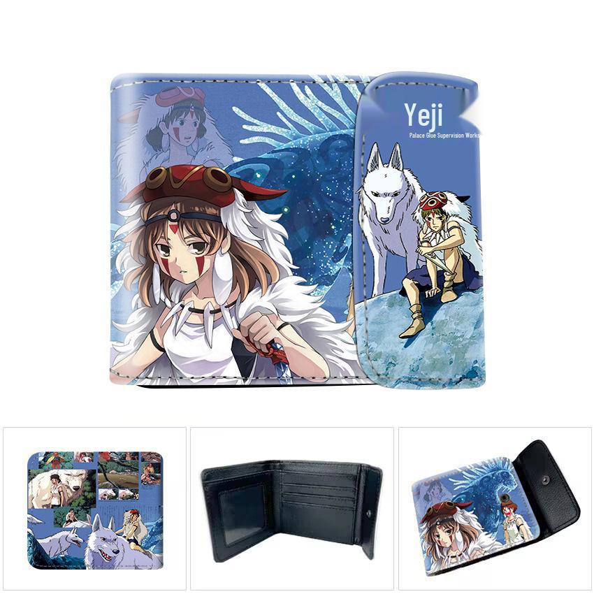 Chihiros Reise ins Zauberland Totoro Prinzessin Mononoke 3D Prägung Cartoon Münzbörse