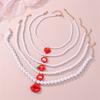 Fashion Lip Pendant Necklace For Women With Resin Charm And Elegant Design