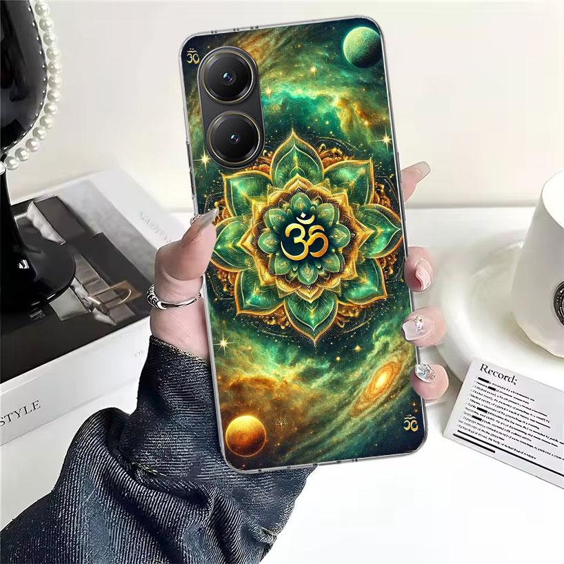 Mandala Chakra Insist Yoga Soft Phone Case For Xiaomi Redmi 15C 15 13C 13 Poco X5 X6 X7 F7 Ultra M7 12C 12 10 10C 9C 9A 9T 9 Fun