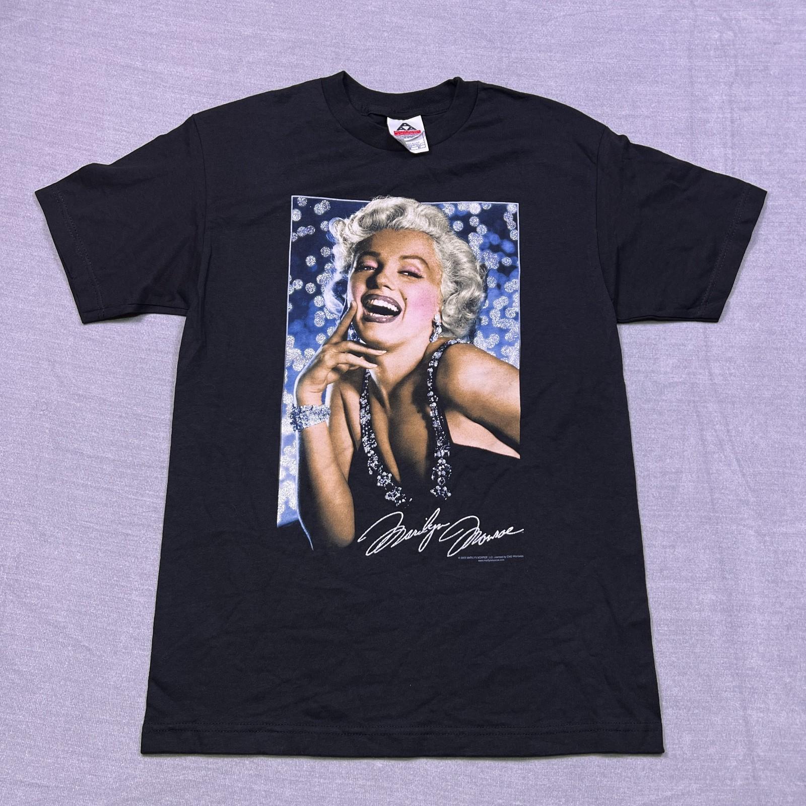 Vtg Marilyn Monroe Alstyle 2003 Apparel & Activewear Unisex Black T-Shirt Size M XXL