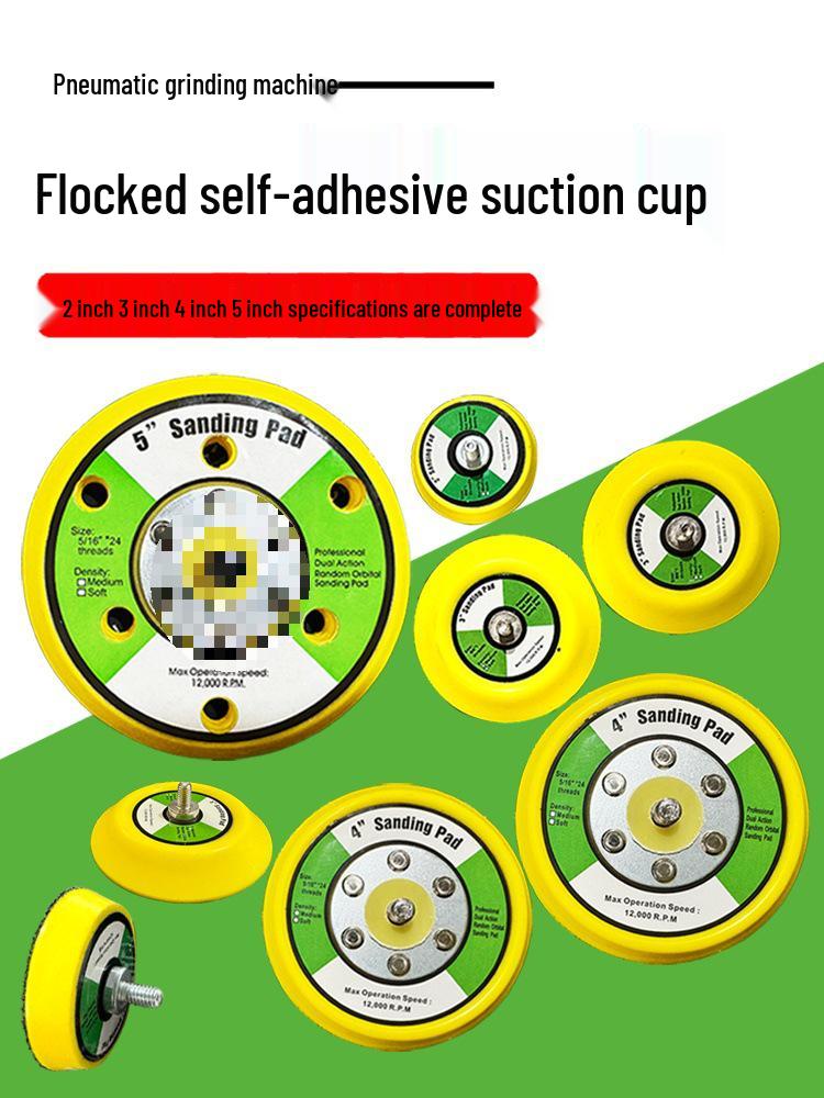 Pneumatic Grinder Sandpaper Discs with Holes: 2", 3", 4", 5" Self-Adhesive Polishing & Suction Cup.